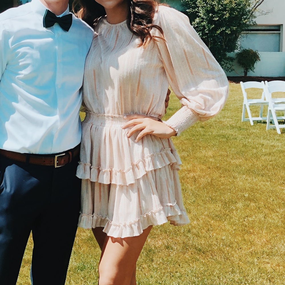 MISA Los Angeles tiered dress